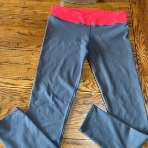 Fabletics Grey/hot Pink Band High Waisted SzLarge?